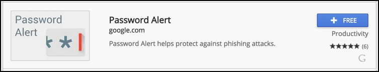 install google chrome password alert extension
