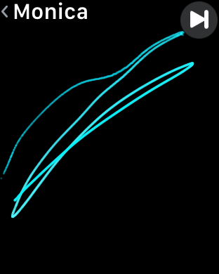 sketch doodle sent via apple watch