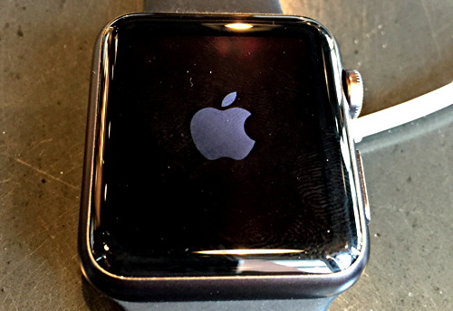 rebooting restarting apple logo apple watch sport 42mm