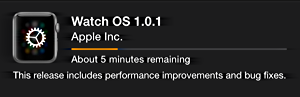 downloading sofware update for iwatch