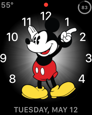 apple watch - mickey mouse face