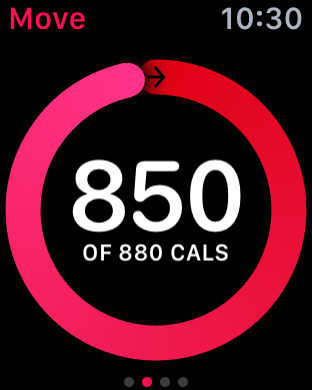 calories burned today according to the iwatch