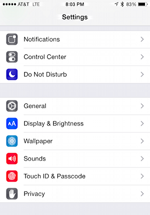 look for privacy settings within the ios Settings app