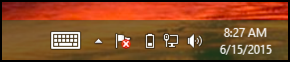 win8 taskbar with keyboard toolbar