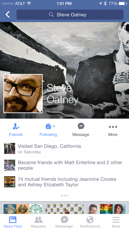 steve oatney, artist, facebook page