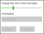 how to change the system font text size in window 10 win10