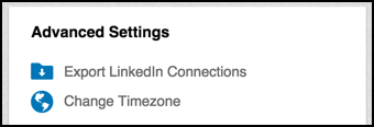 linkedin connection settings