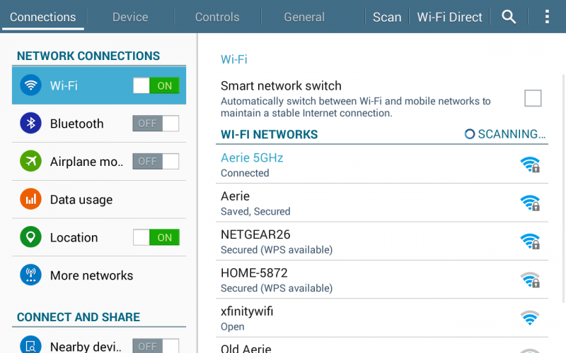 android tablet settings preferences wifi wi-fi
