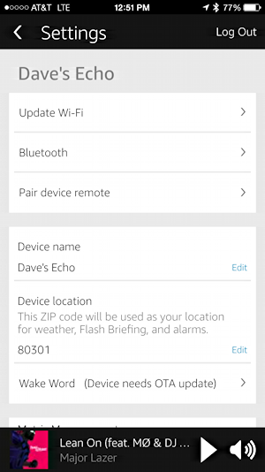 fine tune settings for your amazon echo 