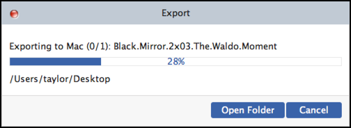 exporting saving copying tv show episode movie mp4 file from ipod ipad iphone ios