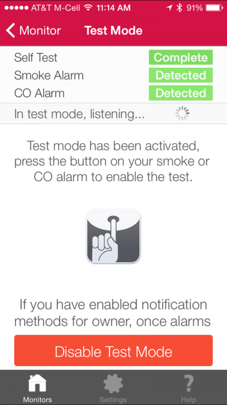 remotelync detects smoke and co2 alarms