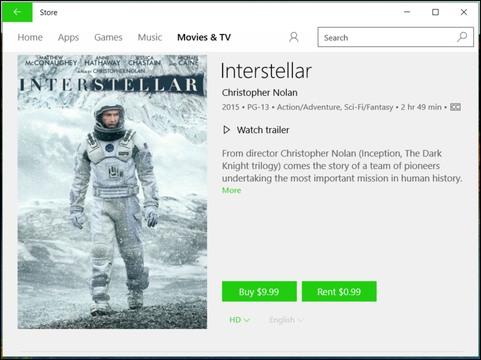 Can I rent and watch a movie in Windows 10? from Ask Dave Taylor