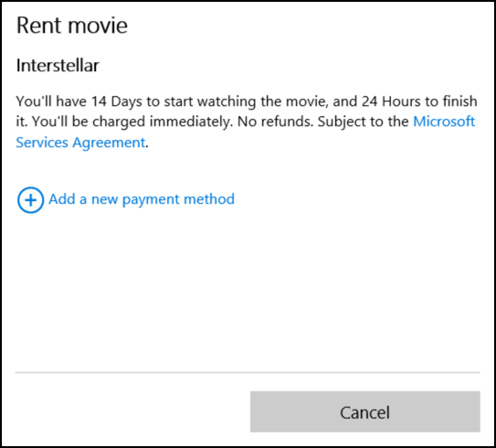 14 days to start, 24 hours to finish online movie rental