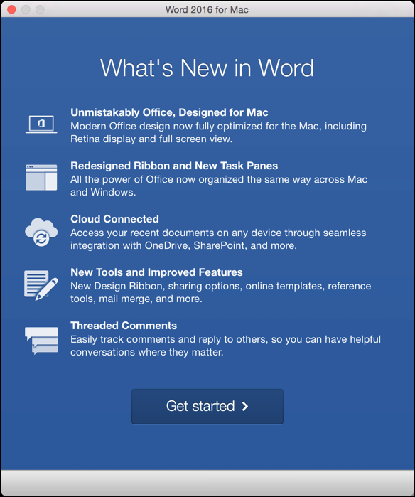 what's new in microsoft word 2016