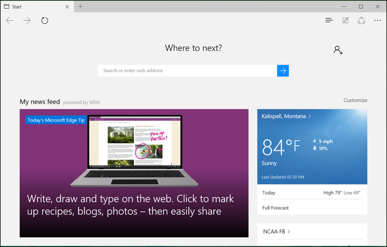 win10 microsoft edge browser