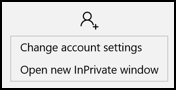 change account settings in windows 10 win10 edge browser