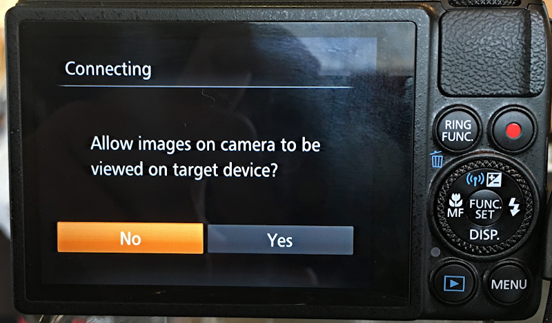 allow images on camera to be viewed remotely?