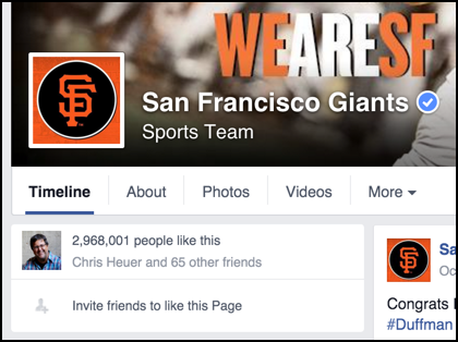 how many fans do the sf giants have on facebook?