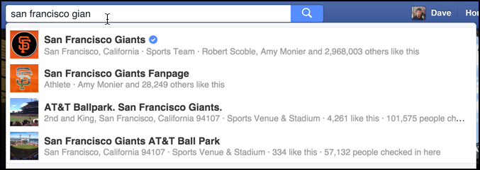 sf giants official facebook page