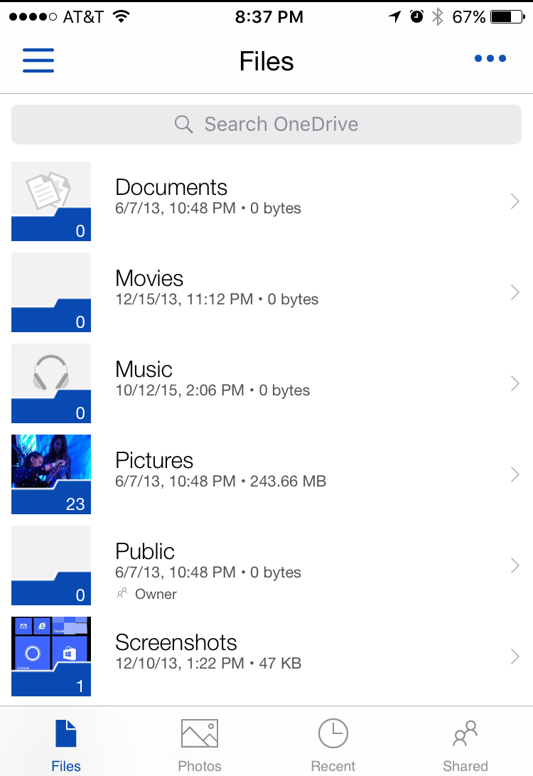 photo sync backup microsoft onedrive apple iphone 5 5s 6 6s plus