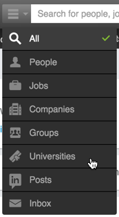 custom search how to constrain linkedin search