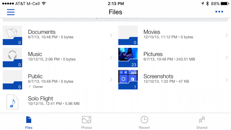 onedrive android phone smartphone 