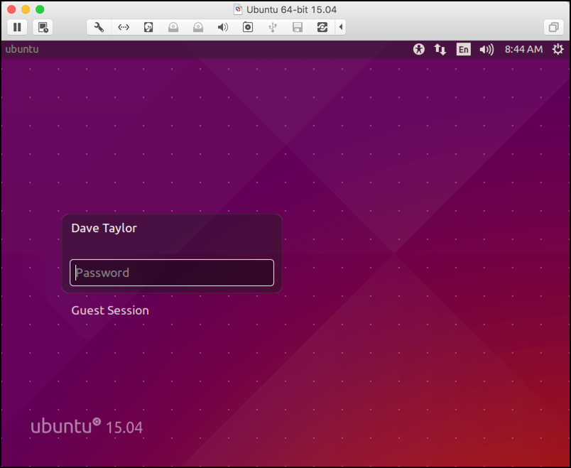 vmware fusion running ubuntu linux on apple mac macbook imac