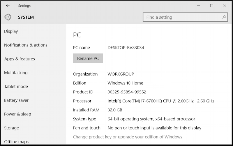 your pc settings on microsoft windows 10.1 includes version of OS and 32bit or 64bit