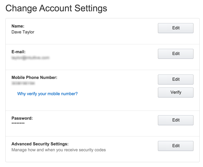 account settings and preferences, amazon.com