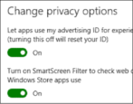 win10 advertising id privacy settings preferences