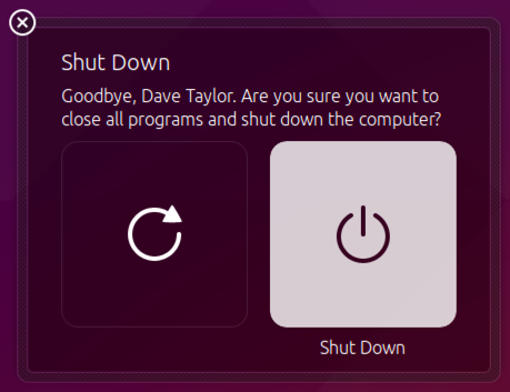 are you sure you want to restart ubuntu linux?