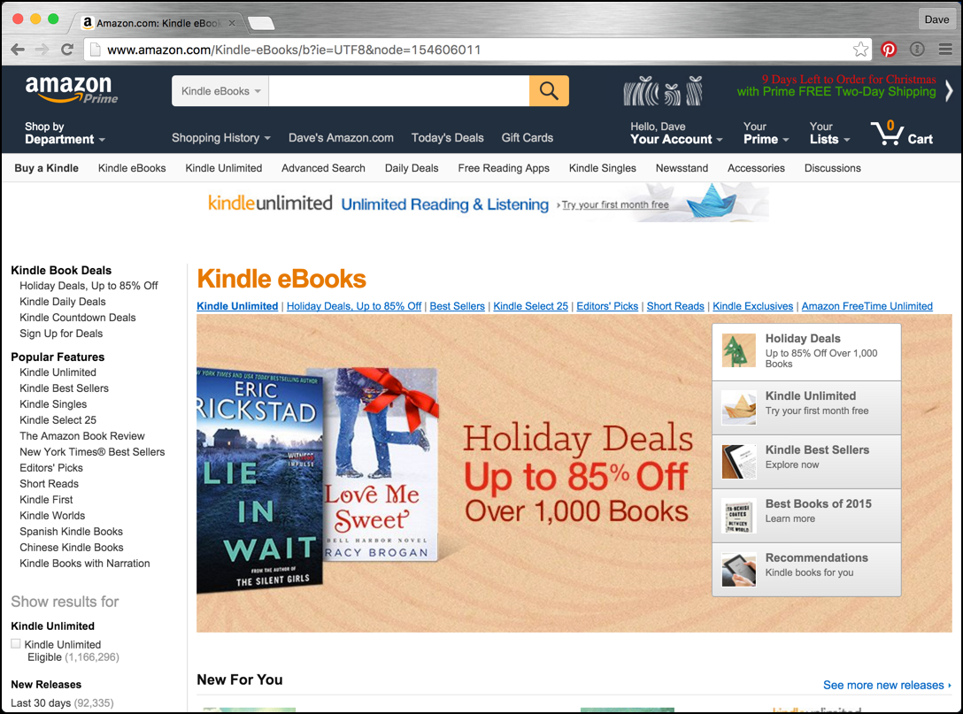 amazon kindle bookstore #1