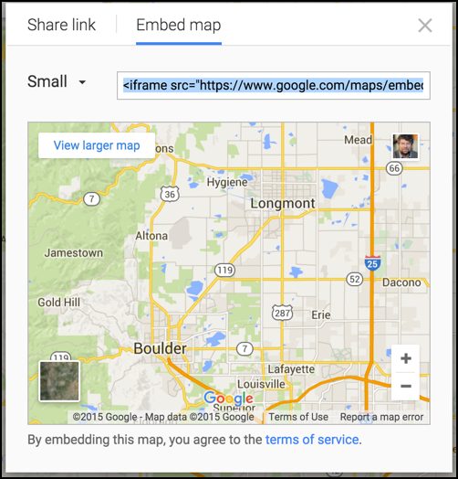 small map, ready to embed on blog or web page