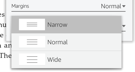 amazon kindle fire hd line spacing leading preference setting customization