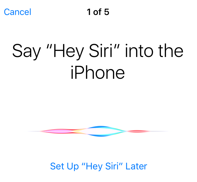 say hey siri into the iphone