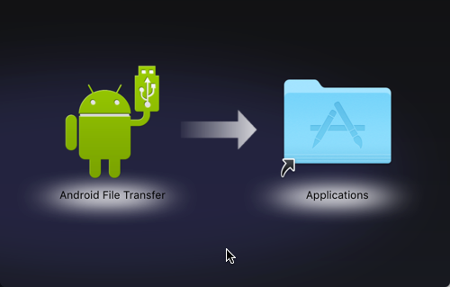 copy android file transfer program into your Applications folder