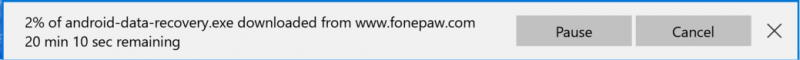 downloading file in microsoft edge win10 web browser