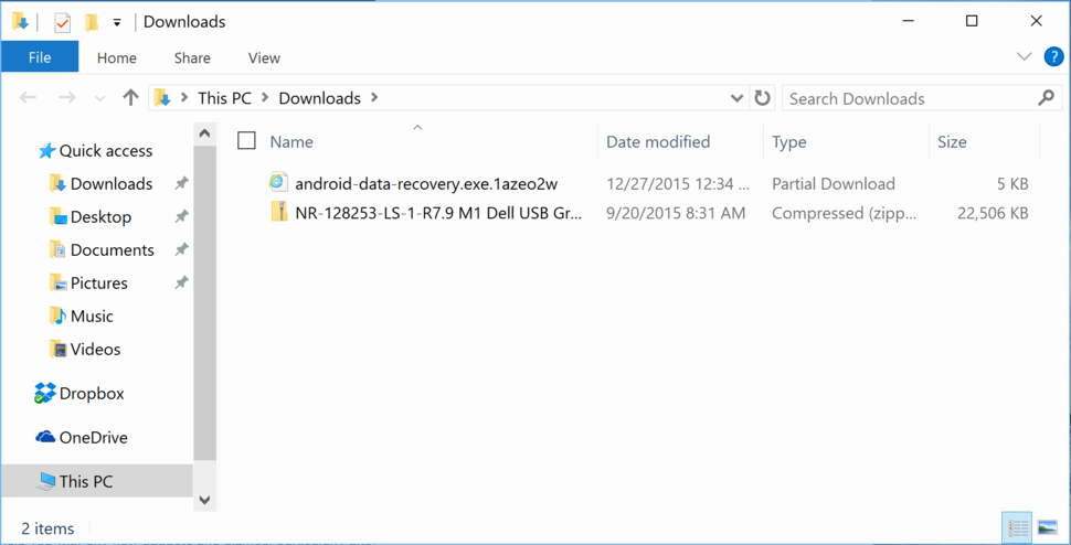 windows 10.1 downloads folder