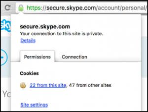 security certificate details, https ssl skype.com