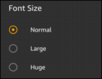 change system font size accessibility amazon kindle fire hd hdx