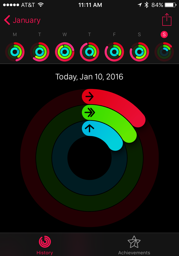 apple watch activity monitor on iphone