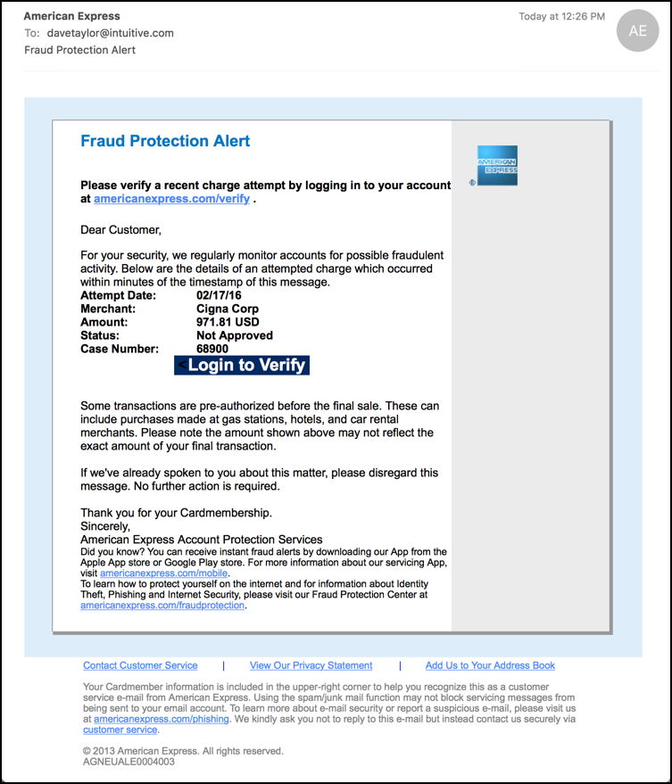 american express amex phishing scam attack