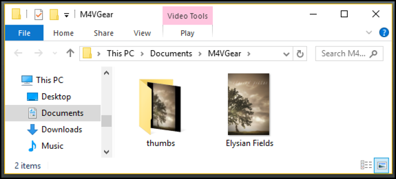 m4vgear converted movie folder
