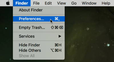 finder preferences