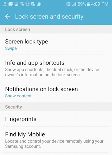 set up fingerprint security android 6.0