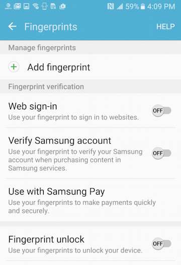 add fingerprint, android 6.0 marshmallow