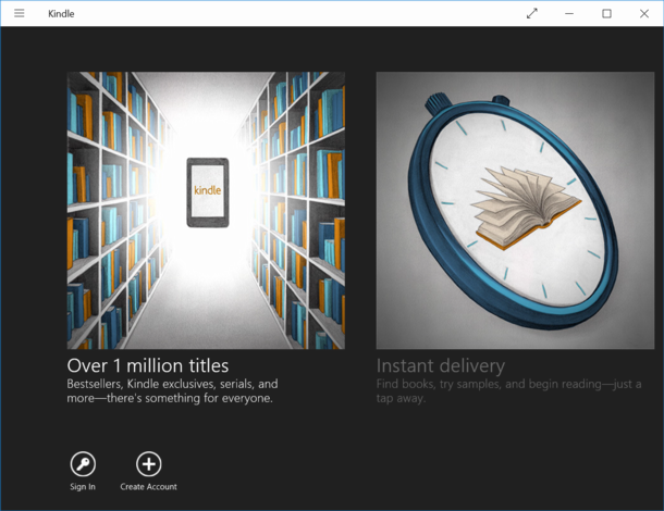 amazon kindle app for win10 windows 10