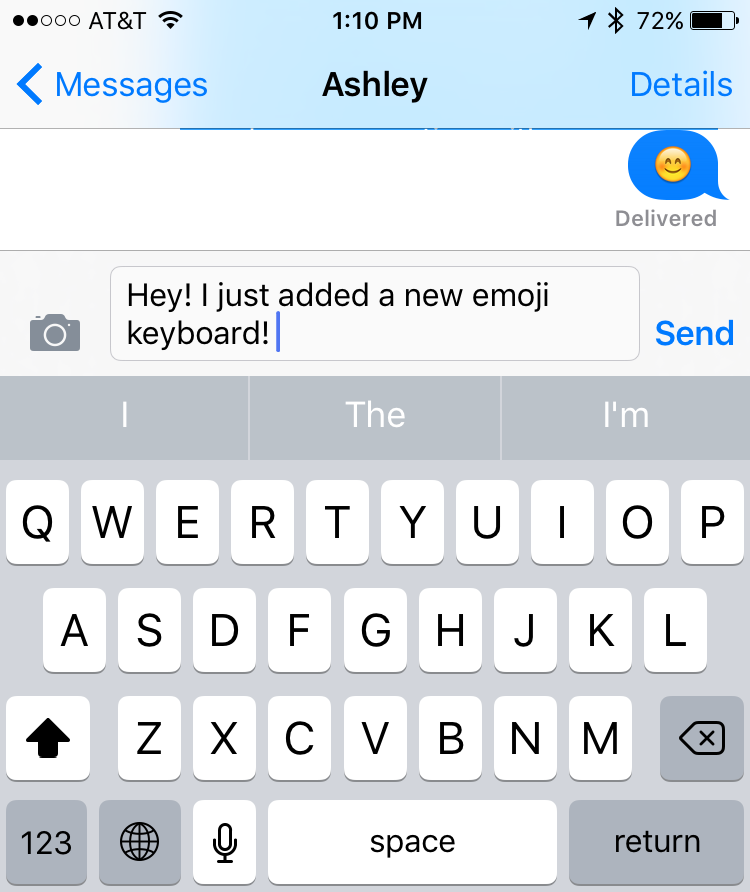 imessage messages iphone ios starbucks keyboard emoji
