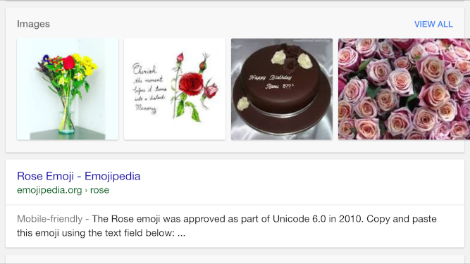 google image search results, red rose emoji, apple iphone 5 6 ios