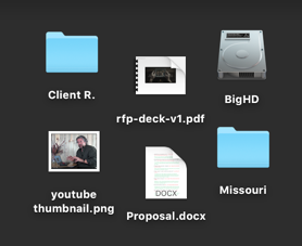 folder and file icons, mac os x, default display size and settings